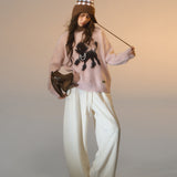 SOMESOWE 2511 傲娇小狗圆领毛衣