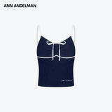ANN ANDELMAN 2605 毛织吊带短款背心