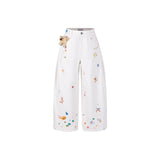 13DE MARZO | 2512 Bear Stickers Jeans White