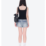 13DE MARZO | 2603 Broken Bear Hot Jorts Blue