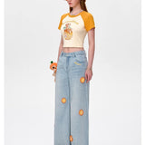 13DE MARZO | 2510 Bear Mini Fruit Jeans Blue