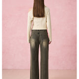 DIANA VEVINA 2512 斜肩绑带羊毛女针织上衣