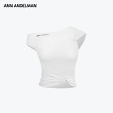 ANN ANDELMAN 2605 不对称斜肩T恤