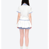 13DE MARZO | 2605 Lines Bear Tight Shirt White