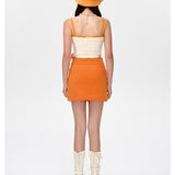 13DE MARZO | 2510 Fruit Net Stripe Vest Orange