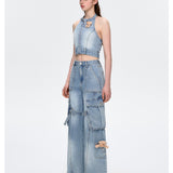 13DE MARZO | 2509 Denim Cargo Pants