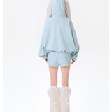 13DE MARZO | 2511 Doozoo Zipper Hoodie Blue