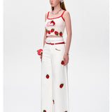 13DE MARZO | 2510 Fruit Net Stripe Vest Red