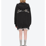 13DE MARZO | 2610 Lumi Star Bear Zip Hoodie Dark Grey