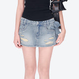 13DE MARZO | 2603 Broken Bear Hot Jorts Blue