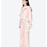 13DE MARZO | 2602 Lace Edge Sweatpants Pink