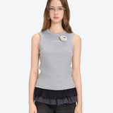 13DE MARZO | 2603 Bear Base Vest Gray