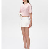 13DE MARZO | 2504 Bear Logo Patch Top Pink