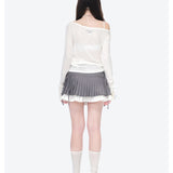 13DE MARZO | 2602 Timeline Print Undershirt White