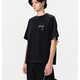 13DE MARZO | 2406 Doozoo Logo Colored Line T-shirt Black