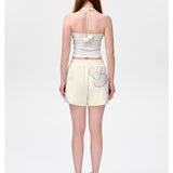 13DE MARZO | 2504 Under The Sea Sweatshorts White