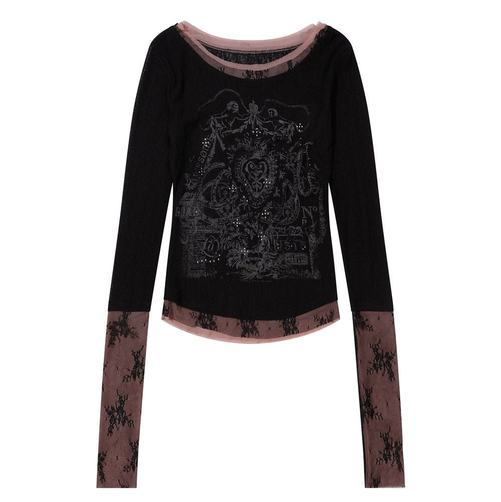 sculptor Triple Lace Layered Tee S Tシャツ - SCULPTOR Triple Lace