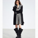 MacyMccoy 2511 连帽长款毛衣外套