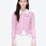 13DE MARZO | 2602 Mini Logo Cardigan Pink