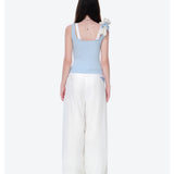 13DE MARZO | 2606 Faux Gem Vest Light Blue