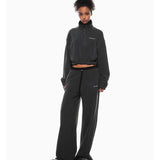 ANN ANDELMAN 2512 摇粒绒立领短款套头衫