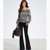 MacyMccoy 2511 微喇刺绣牛仔裤