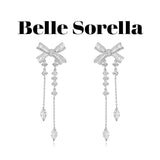 Belle Sorella 2412 在逃公主蝴蝶结水滴耳环