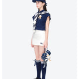 13DE MARZO | 2605 Golf Shirt Two-Piece Navy Blue