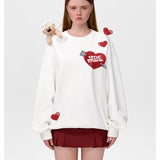 13DE MARZO | 2412 Doozoo Cupid Heart Sweater White