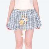 13DE MARZO | 2602 Flattering A-Line Bloomer Skirt Blue