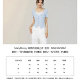 MacyMccoy 2507 假两件拼接上衣