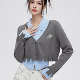 MacyMccoy 2510 破坏毛衣两件套