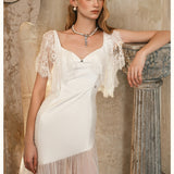 SHEER LUCK 2601 网纱蕾丝拼接鱼尾裙