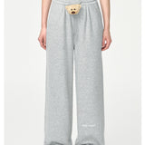 13DE MARZO | 2408 Bear Laced Casual Pants Grey