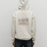 MARITHE 2511 经典LOGO拉链连帽减龄卫衣 燕麦