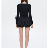 13DE MARZO | 2507 Bear A-Line Skort Black