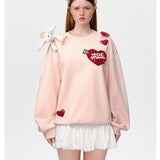 13DE MARZO | 2412 Doozoo Cupid Heart Sweater Pink