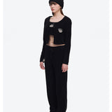 13DE MARZO | 2509 Embroidered Plush Cardigan
