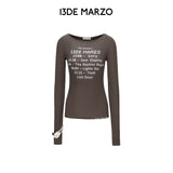 13DE MARZO | 2602 Timeline Print Undershirt Dark Grey