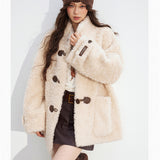 MacyMccoy 2512 羊毛皮扣大外套