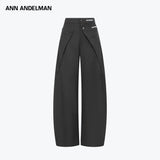 ANN ANDELMAN 2603 解构假两件折叠西裤