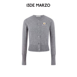 13DE MARZO | 2602 Mini Logo Cardigan Grey
