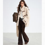 MacyMccoy 2512 羊毛皮扣大外套