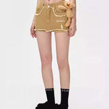 13DE MARZO | 2510 Retro Logo Chain Shorts Khaki