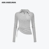 ANN ANDELMAN 2601 歪扭解构POLO 灰