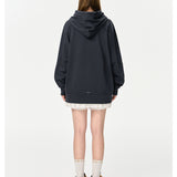 13DE MARZO | 2408 Bear Spotlight Logo Hoodie Dark Grey