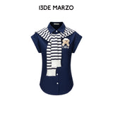 13DE MARZO | 2605 Golf Shirt Two-Piece Navy Blue