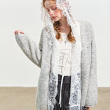 SOMESOWE 2510 波嬉风V领系带开衫