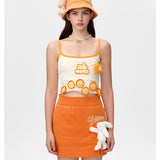 13DE MARZO | 2510 Fruit Net Stripe Vest Orange