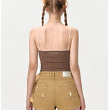 13DE MARZO | 2406 Flavor Cake Backless Camisole Brown